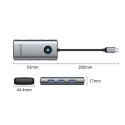 Stacja dokująca USB-C Orico PW11 6w1 3x USB-A 3.0 1x USB-C 3.0 1x USB-C PD 100 W 1x HDMI 4K 30Hz - szara