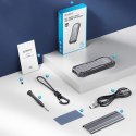 Wzmocniona kieszeń dyskowa Orico OXS2C3-G2 M.2 NVMe/SATA SSD USB-C 3.2 taktyczna - szara
