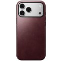 NOMAD futerał skórzany do IPHONE 18 Pro Max/17 Pro Max kompatybilny z MagSafe (Modern Leather Case Horween Leather) burgundowy