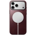 NOMAD futerał skórzany do IPHONE 18 Pro Max/17 Pro Max kompatybilny z MagSafe (Modern Leather Case Horween Leather) burgundowy