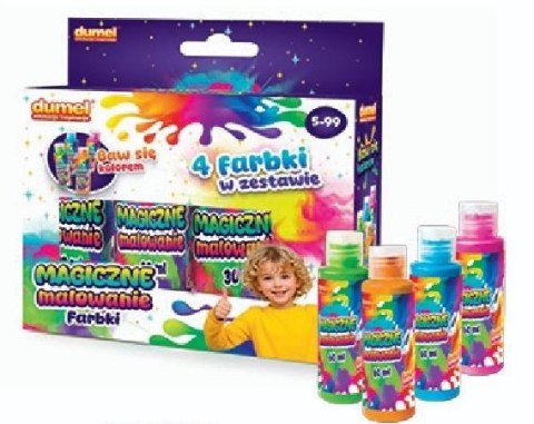 Magiczne malowanie 4x60ml farbki