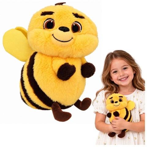 Pluszowa Pszczółka Maskotka Przytulanka Miękka Pszczoła Żółta 25 cm