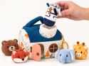 Sensoryczny pluszowy domek dla niemowlaka +5 zwierzątek LEŚNA CHATKA ZA6621