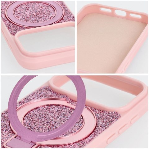 Etui na iPhone 11 Quartz Circle Stand Mag Cover różowe