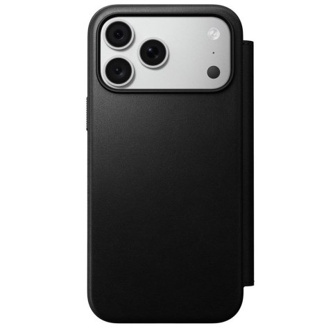 NOMAD futerał skórzany do IPHONE 18 Pro Max/17 Pro Max kompatybilny z MagSafe (Modern Leather Folio ECCO Leather) czarny