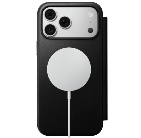 NOMAD futerał skórzany do IPHONE 18 Pro Max/17 Pro Max kompatybilny z MagSafe (Modern Leather Folio ECCO Leather) czarny