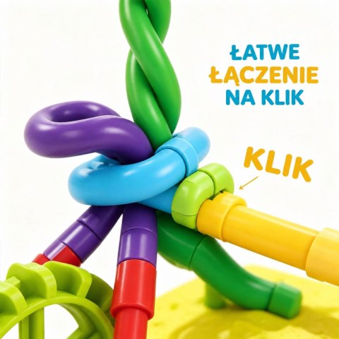 WOOPIE Twist Art Klocki Słomki Konstrukcyjne 3D Zestaw Kreatywny 150 el.