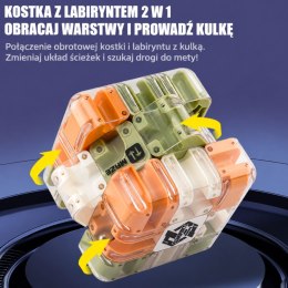 WOOPIE Łamigłówka Gra Logiczna Labirynt 3D Kostka Zielona