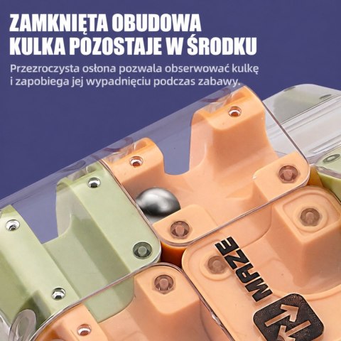 WOOPIE Łamigłówka Gra Logiczna Labirynt 3D Kostka Zielona