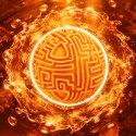 WOOPIE Pomarańczowa Kula Labirynt 3D Gra Zręcznościowa Labirynt Łamigłówka