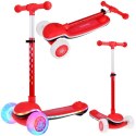Balansowa hulajnoga SCOOTER 3-kołowa KOLOROWE ŚWIATEŁKA i MUZYKA SP0812