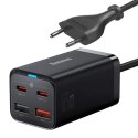 Baseus GaN3 Pro szybka ładowarka sieciowa GaN 2 x USB Typ C / 2 x USB 65W PD, QC4.0+, AFC, PPS + kabel USB Typ C - USB Typ C 1m
