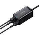 Baseus GaN3 Pro szybka ładowarka sieciowa GaN 2 x USB Typ C / 2 x USB 65W PD, QC4.0+, AFC, PPS + kabel USB Typ C - USB Typ C 1m