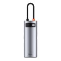 Baseus Metal Gleam Series multifunkcjonalny HUB USB 7w1 Typ C HDMI czytnik kart TF PD szary (WKWG020113)