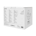 Baseus Swan ładowarka indukcyjna (kompatybilna z MagSafe) stojak do iPhone, Apple Watch, AirPods + kabel USB-C 1m czarny (WXTE00