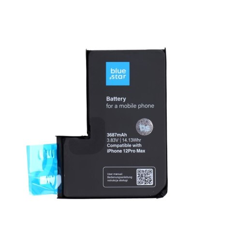 Bateria bez BMS do iPhone 12 PRO MAX 3687 mAh Blue Star HQ
