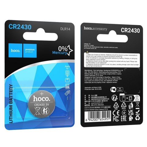 Bateria litowa CR2430 Hoco DLR14 1 szt