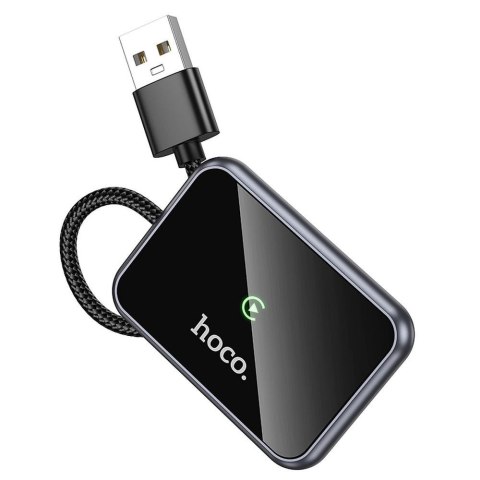 Bezprzewodowy adapter USB A / USB C CarPlay Hoco HU1 czarny