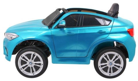 BMW X6M Elektryczne Autko, SUV dla dzieci Lakier Niebieski + Pilot