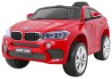 BMW X6M Elektryczne Autko dla dzieci, Czerwony SUV + Pilot