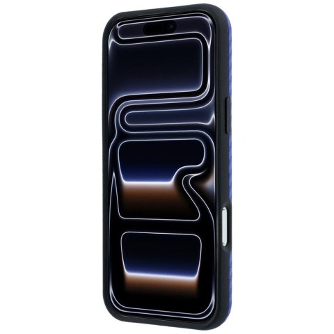 BMW futerał do IPHONE 18 Pro Max/17 Pro Max kompatybilny z MagSafe (Carbon Metal Logo) niebieski