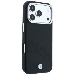 BMW futerał do IPHONE 18 Pro Max/17 Pro Max kompatybilny z MagSafe (Sign Inclined Deboss Letters) czarny