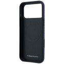 BMW futerał do IPHONE 18 Pro/17 Pro kompatybilny z MagSafe (Carbon Metal Logo) niebieski