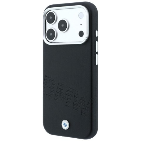 BMW futerał do IPHONE 18 Pro/17 Pro kompatybilny z MagSafe (Sign Inclined Deboss Letters) czarny