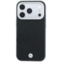 BMW futerał do IPHONE 18 Pro/17 Pro kompatybilny z MagSafe (Sign Inclined Deboss Letters) czarny