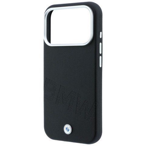 BMW futerał do IPHONE 18 Pro/17 Pro kompatybilny z MagSafe (Sign Inclined Deboss Letters) czarny