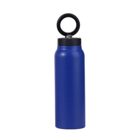Butelka / bidon na wodę metal z uchwytem kompatybilnym z Magsafe 750ml niebieski