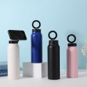 Butelka / bidon na wodę metal z uchwytem kompatybilnym z Magsafe 950ml niebieski