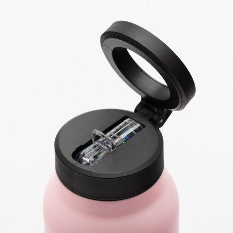Butelka / bidon na wodę metal z uchwytem kompatybilnym z Magsafe 950ml różowy