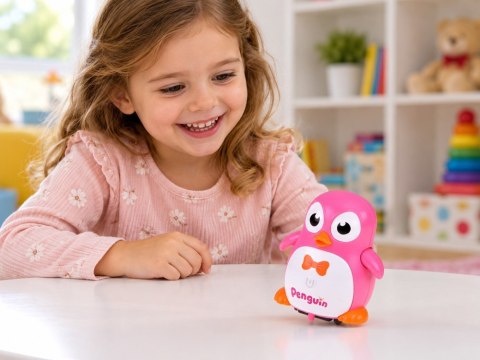 Chodzący PINGWINEK - magnetyczne łączenie z innymi + melodia ZA6262 RO