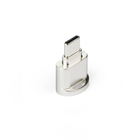 Czytnik kart pamięci MicroSD Typ C srebrny
