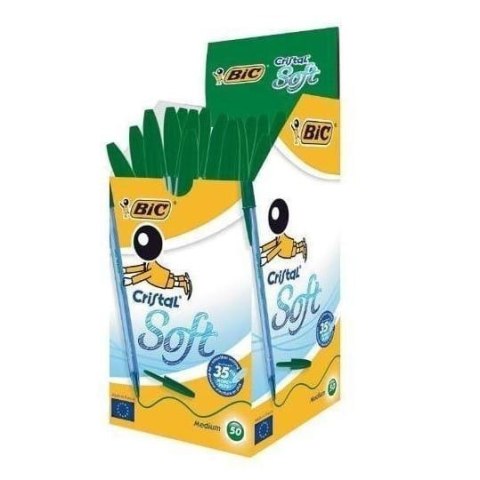 Długopis Cristal Soft zielony (50szt)