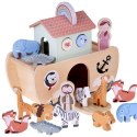 Drewniana Arka Noego + figurki zwierząt Edukacyjna zabawka Sorter ZA5931