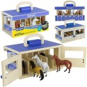 Drewniana stajnia +6 figurek koni SKALA 1:32 FARMA Breyer Horses ZA6720