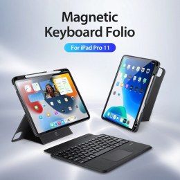 DUX DUCIS etui DK składane z klawiaturą bezprzewodową do iPad 4/5/6/iPad Pro 11 (2018/2020/2021/2022) czarne