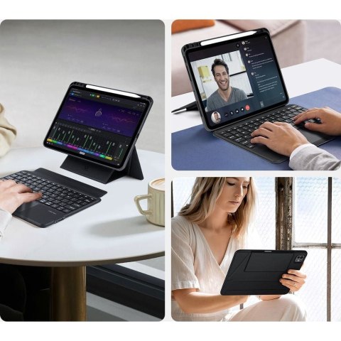 DUX DUCIS etui DK składane z klawiaturą bezprzewodową do iPad Pro 11 (2024) czarne