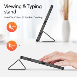 DUX DUCIS etui DOMO składane z miejscem na rysik do SAMSUNG Tab S10 Plus/S9 Plus/S9FE Plus czarne