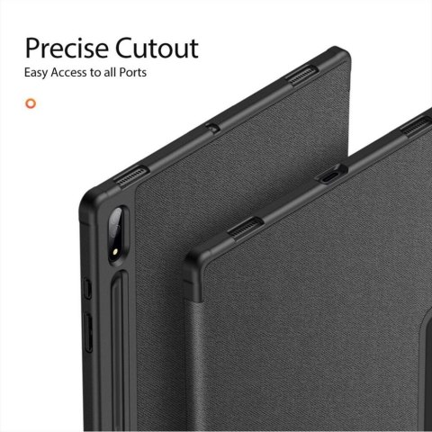 DUX DUCIS etui DOMO składane z miejscem na rysik do SAMSUNG Tab S10 Ultra/S9 Ultra/S8 Ultra Black czarne