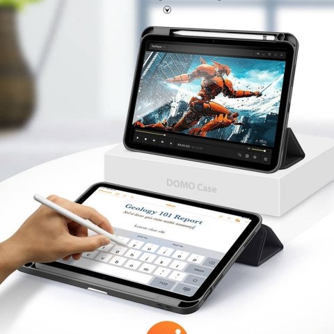 DUX DUCIS etui DOMO składane z miejscem na rysik do iPad 10 (2022) czarne
