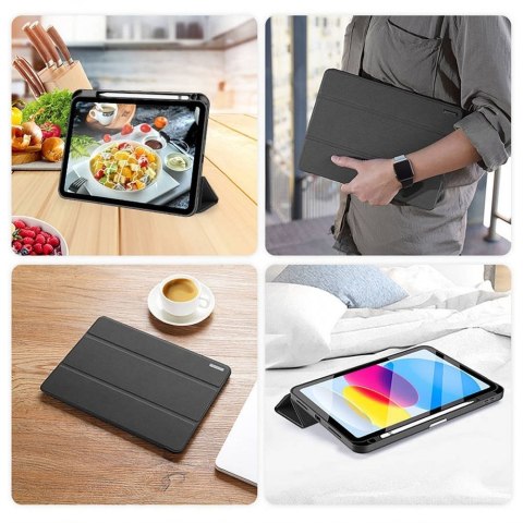 DUX DUCIS etui DOMO składane z miejscem na rysik do iPad 10 (2022) czarne