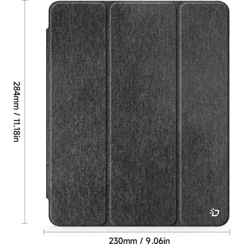 DUX DUCIS etui UNID składane z miejscem na rysik do iPad Pro 13 (2024) czarne