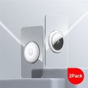 DUX DUCIS etui ochronne w kształcie karty do AirTag 2 szt transparentne + czarne