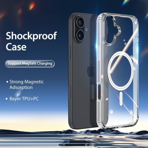 DUX DUCIS futerał CLIN MAG kompatybilny z MagSafe do IPHONE 16 Plus transparentny