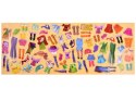Drewniane Puzzle magnetyczne Ubranka Moda stylizacje 4 modelki ZA4807