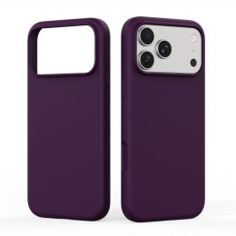 DUX DUCIS futerał PIEL LIQUID SILICONE kompatybilny z MagSafe do iPhone 18 Pro/17 Pro burgundowy