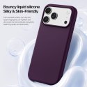 DUX DUCIS futerał PIEL LIQUID SILICONE kompatybilny z MagSafe do iPhone 18 Pro/17 Pro burgundowy
